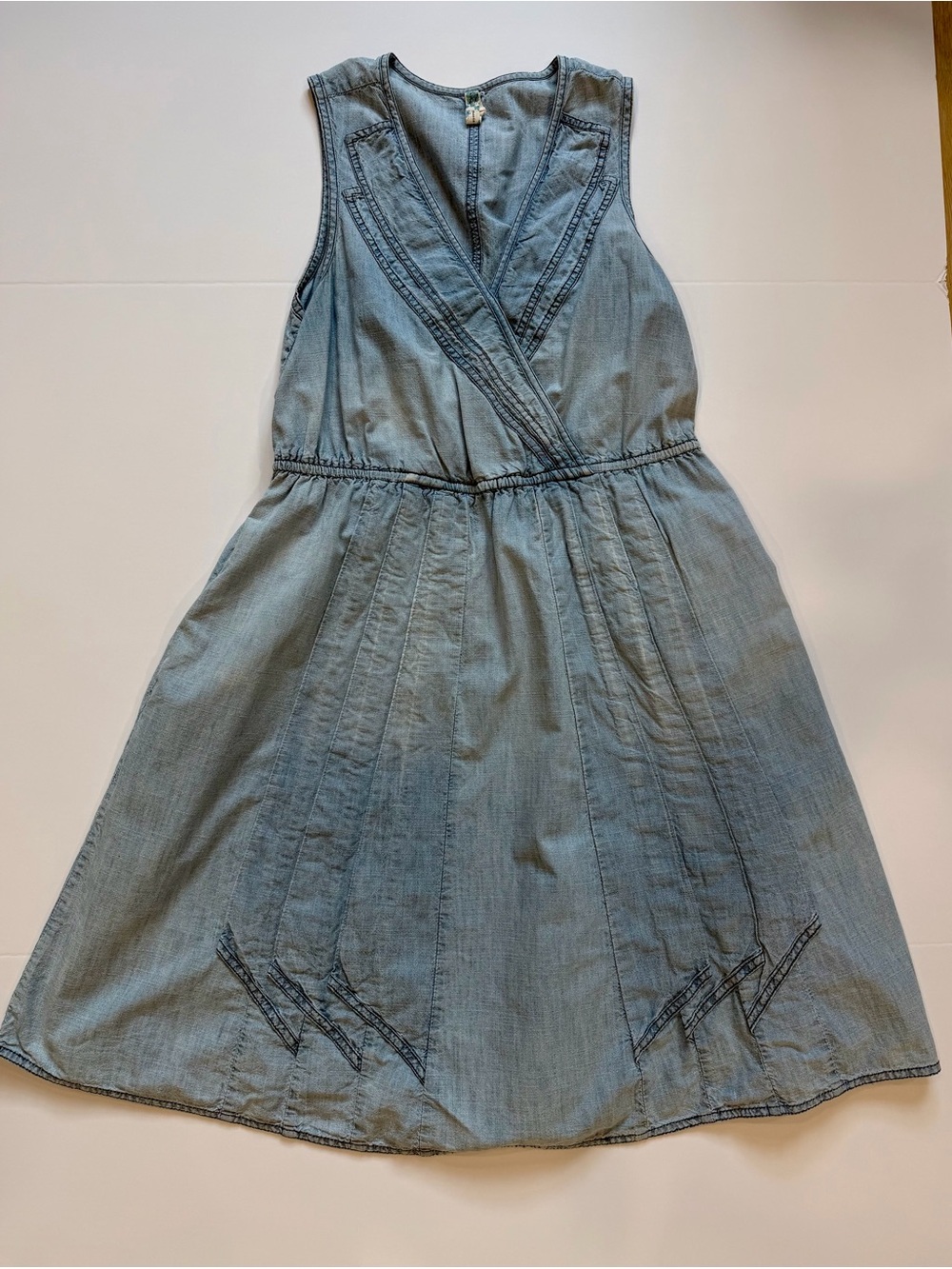Maeve Light Denim Long Dress Sz Medium